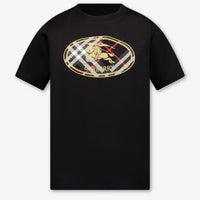 Burberry Cedar Kinder Jongens T-Shirt In Zwart