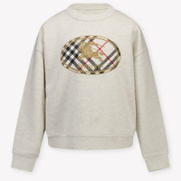 Burberry Isla Kids Unisex Sweater In OffWhite