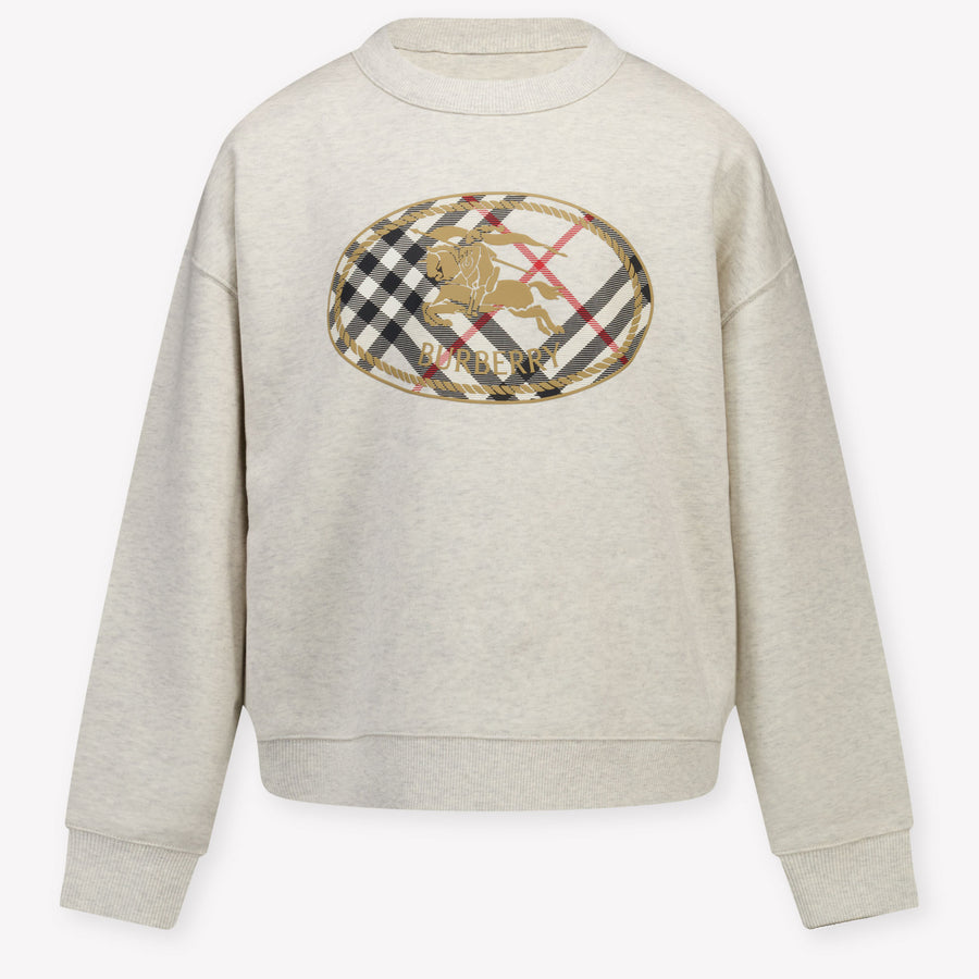 Burberry Isla Kids Unisex Sweater In OffWhite
