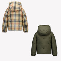 Burberry Jesse Kinder Jongens Winterjas In Donker Groen