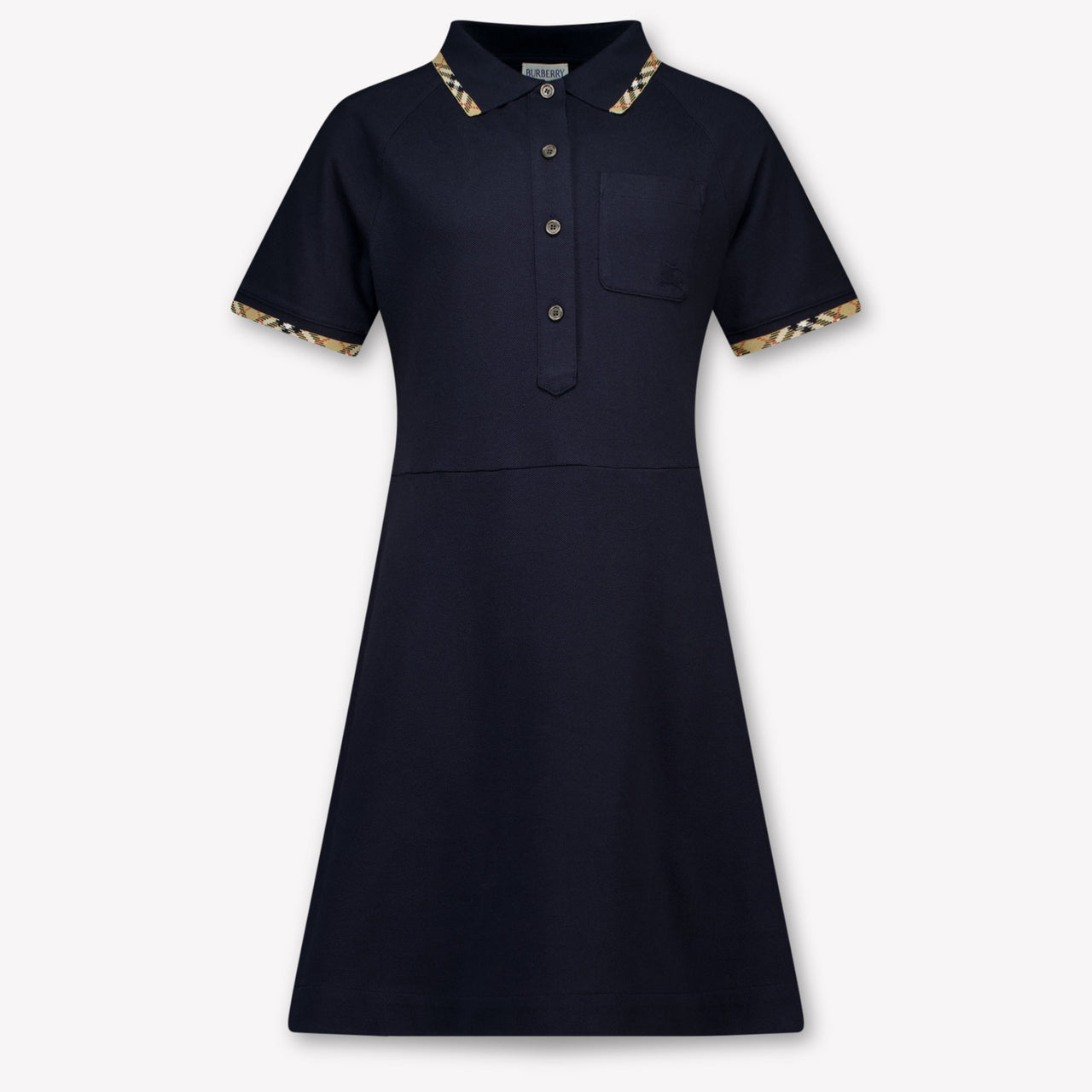 Burberry Romola Kids Girls Dress In Navy