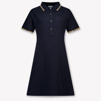 Burberry Romola Kids Girls Dress In Navy