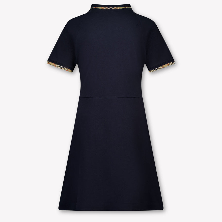 Burberry Romola Kids Girls Dress In Navy