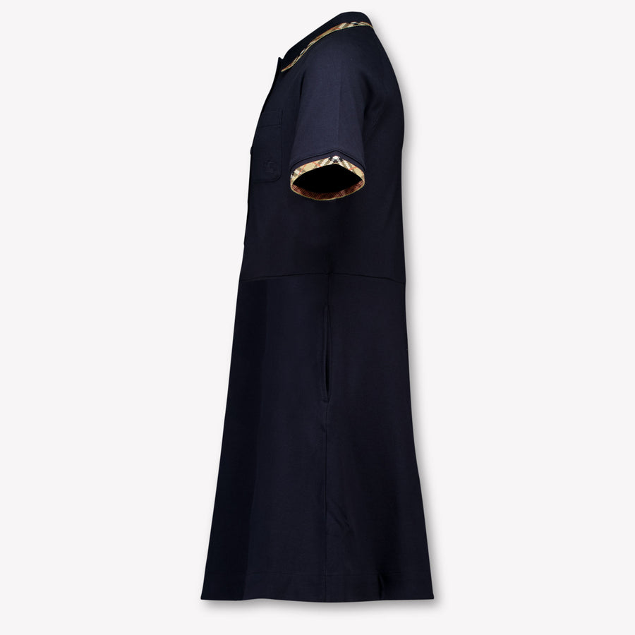 Burberry Romola Kids Girls Dress In Navy