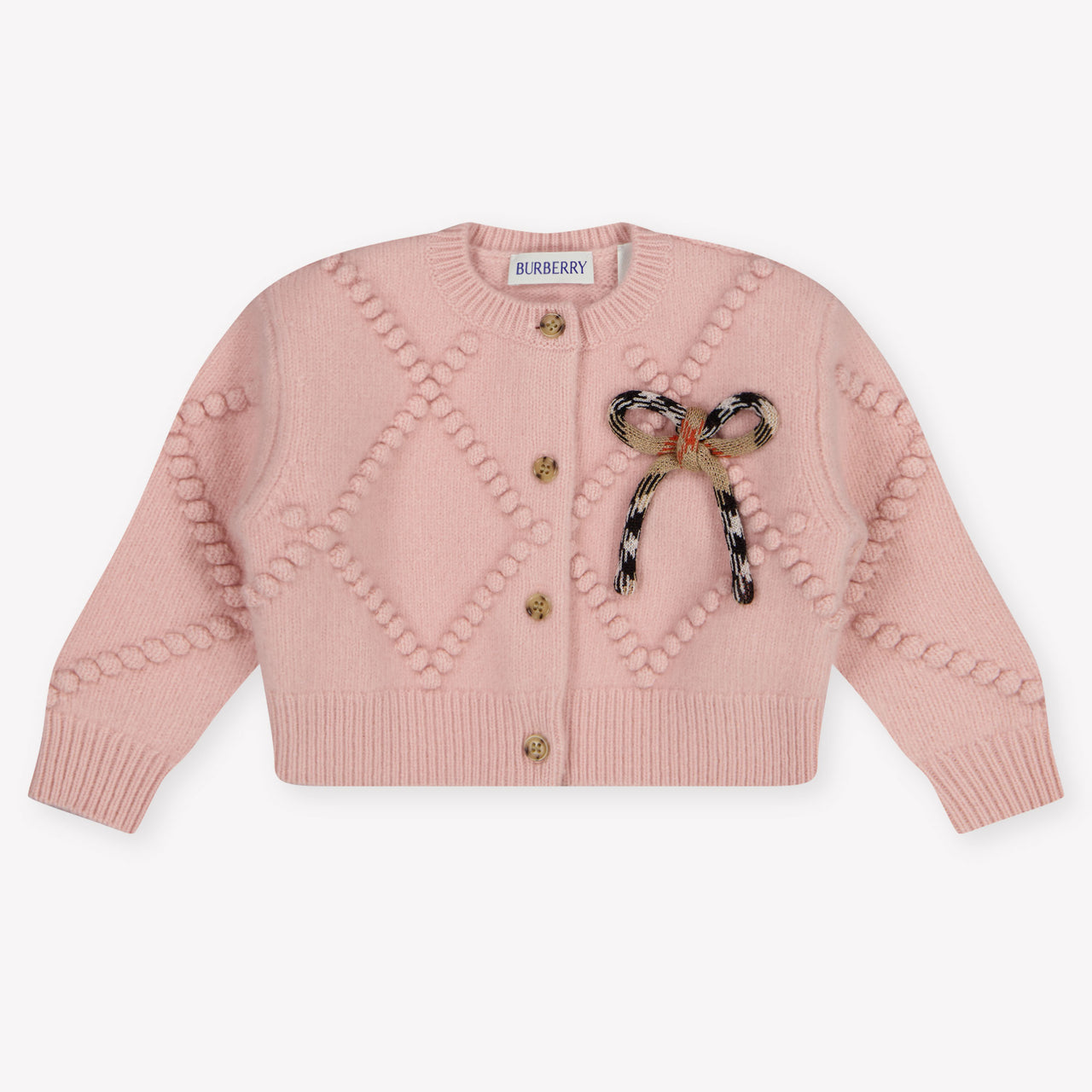 Burberry Bonnie Baby Meisjes Trui In Licht Roze