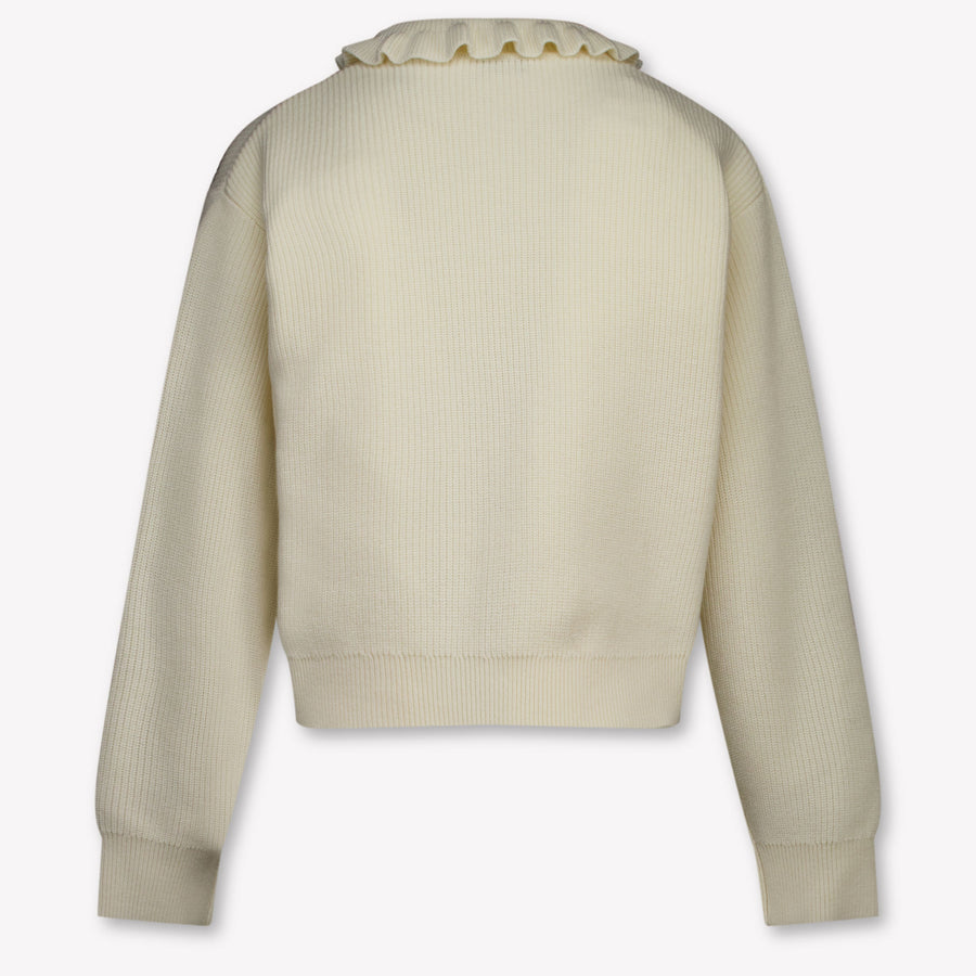 Burberry Rothwell Girls Cardigan in Off-White