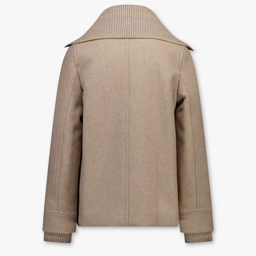 Burberry Frank Girls Winter Jacket in Beige