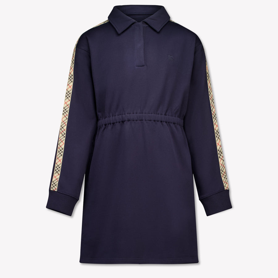 Burberry Alina Kids Girls Dress In Navy
