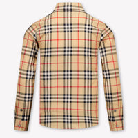 Burberry Owen Kids Boys Blouse In Beige