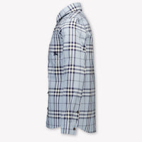 Burberry Owen Kids Boys Blouse In Light Blue
