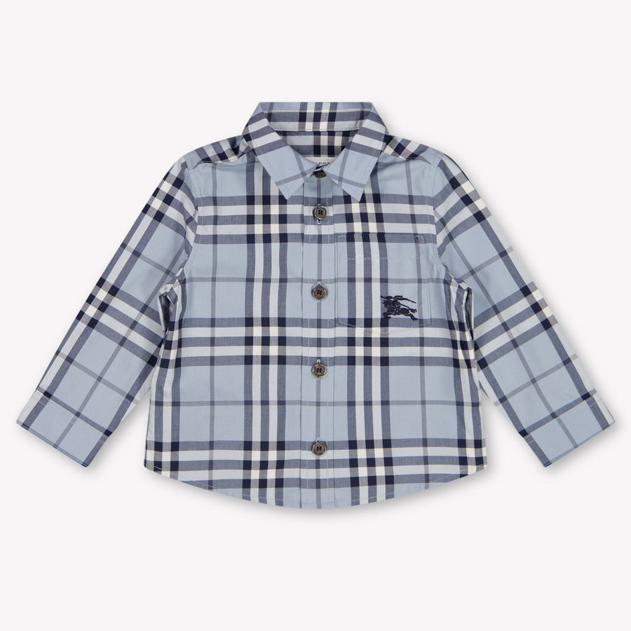 Burberry Owen Baby Boys Blouse In Light Blue