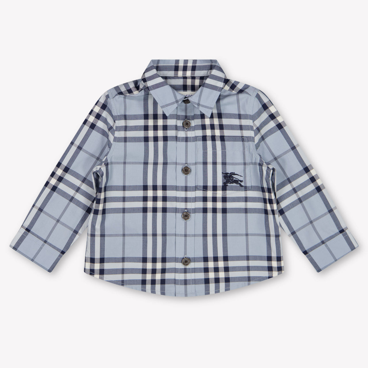 Burberry Owen Baby Boys Blouse In Light Blue