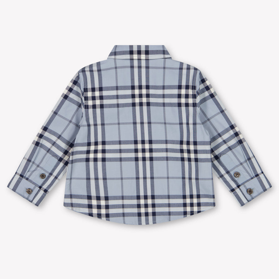 Burberry Owen Baby Boys Blouse In Light Blue