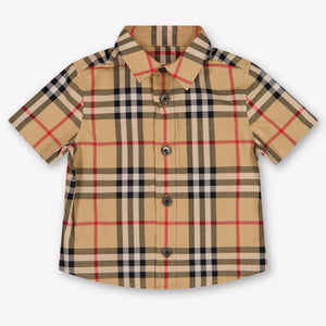 Burberry Owen Baby Boys Blouse In Beige