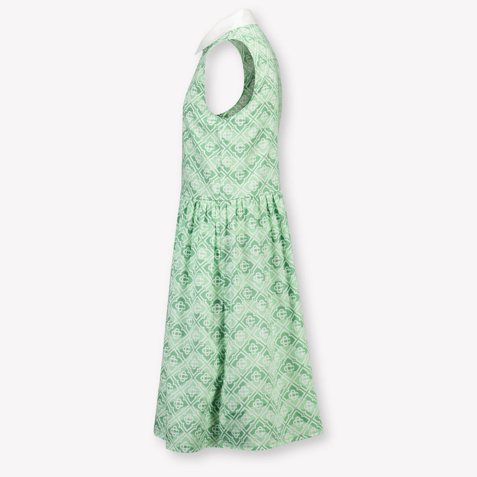 Casablanca Kinder Meisjes Jurk In Groen