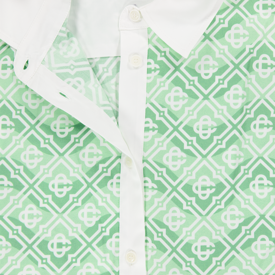 Casablanca Kinder Meisjes Jurk In Groen