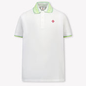CASABLANCA Kids Girls Polo In White