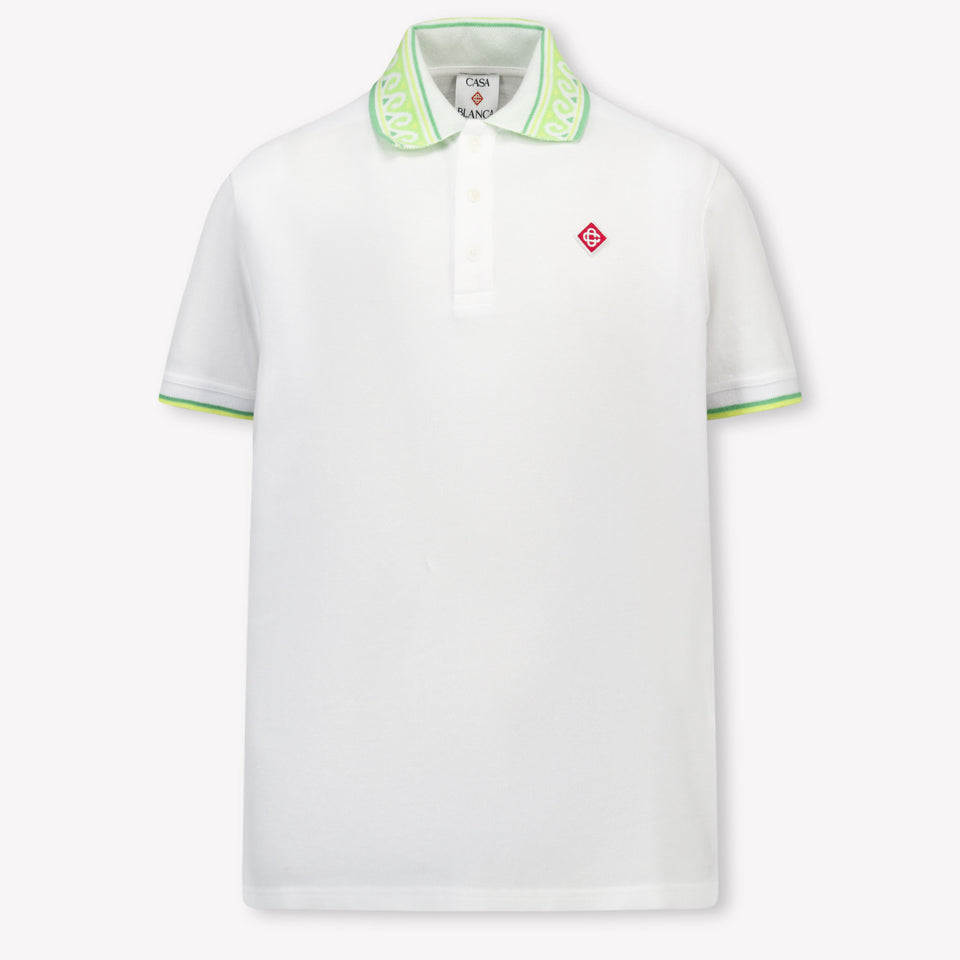 CASABLANCA Kids Girls Polo In White
