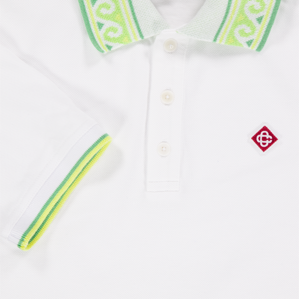 CASABLANCA Kids Girls Polo In White