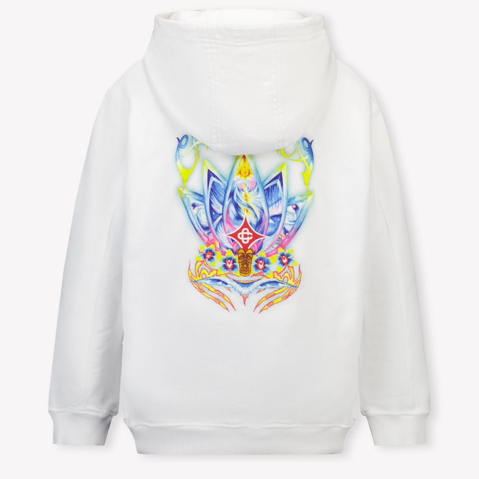 CASABLANCA Kids Boys Sweater In White