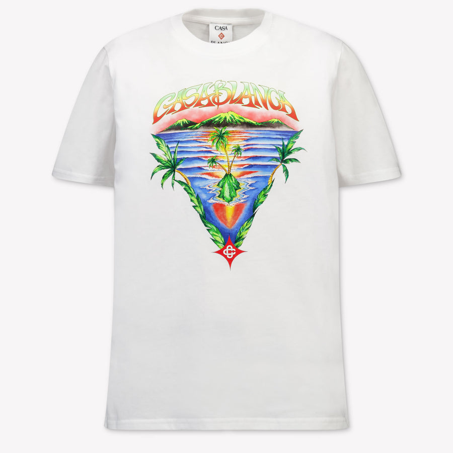CASABLANCA Kids Boys T-Shirt In White