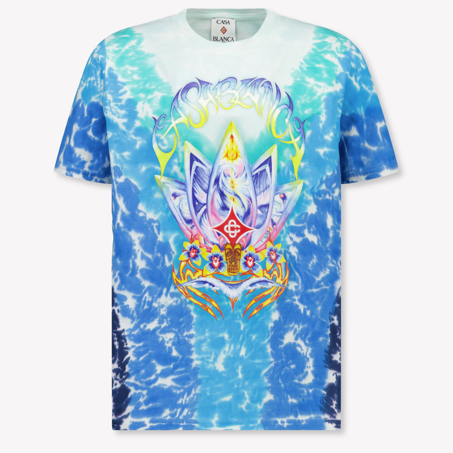 CASABLANCA Kids Boys T-Shirt In Turquoise