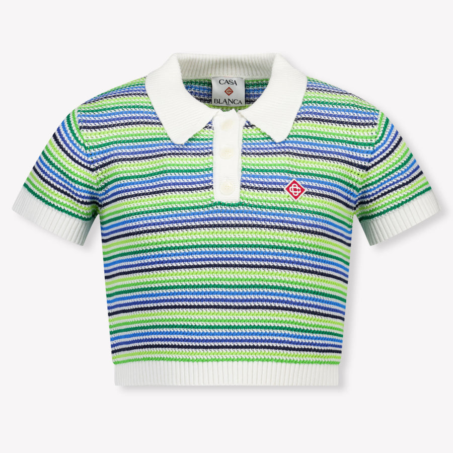 Casablanca Girls Polo Shirt in Green
