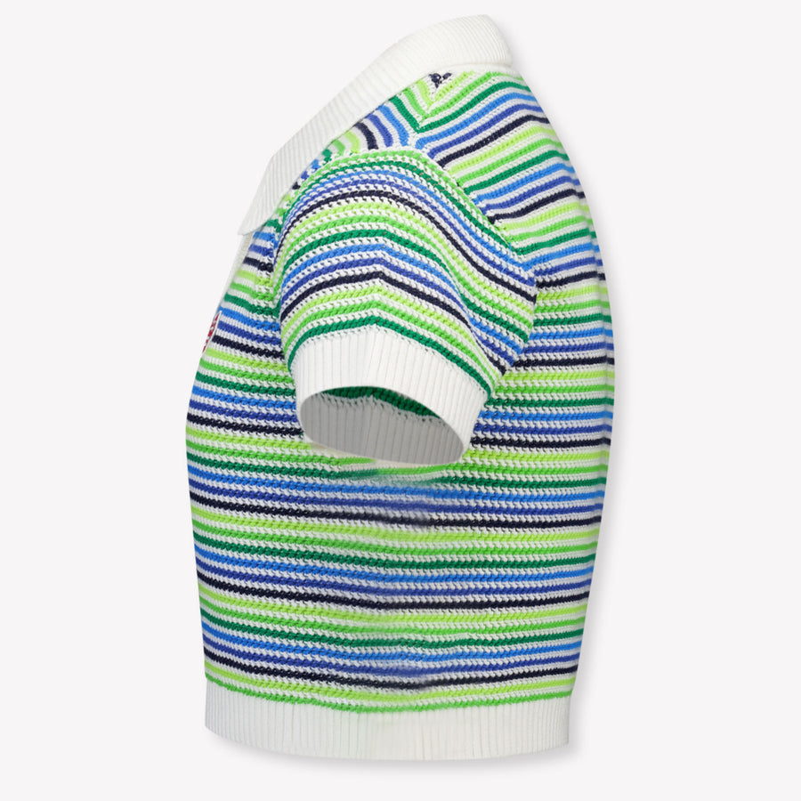 CASABLANCA Kids Girls Polo In Green