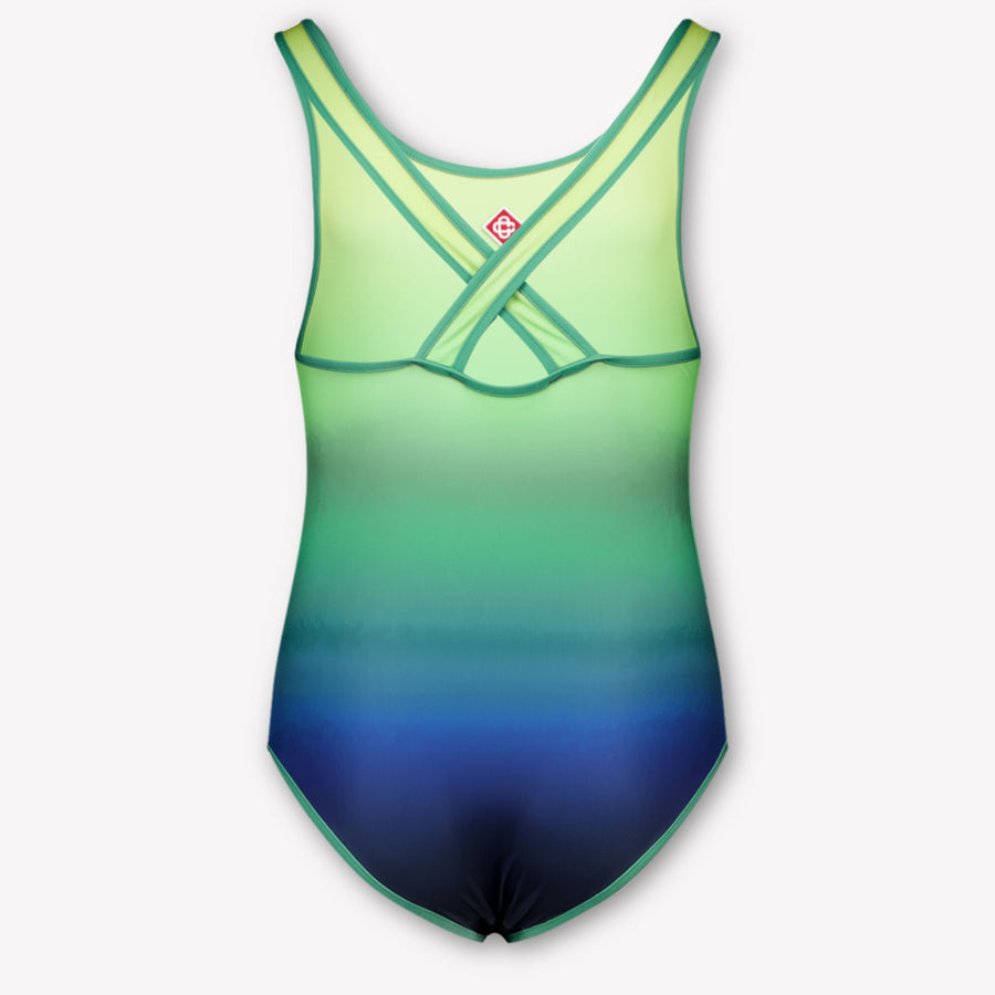 CASABLANCA Kids Girls Swimwear In Blue