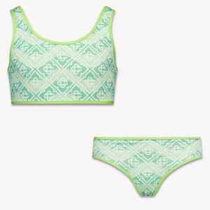 CASABLANCA Kids Girls Swimwear In Green