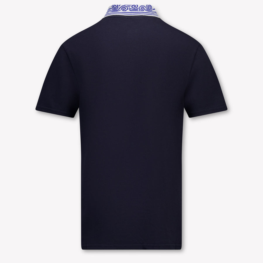 Casablanca Kinder Unisex Polo In Navy
