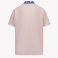 CASABLANCA Kids Unisex Polo In Light Pink