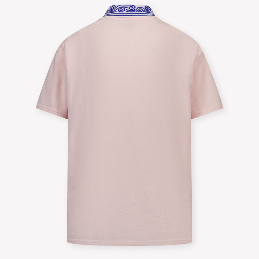 CASABLANCA Kids Unisex Polo In Light Pink