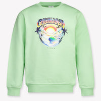 CASABLANCA Kids Boys Sweater In Green
