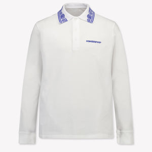 Casablanca Kinder Jongens Polo In Wit