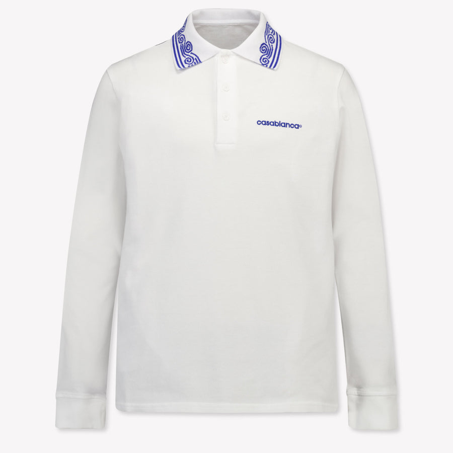 Casablanca Kinder Jongens Polo In Wit