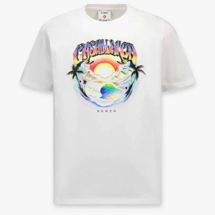 CASABLANCA Kids Boys T-Shirt In White