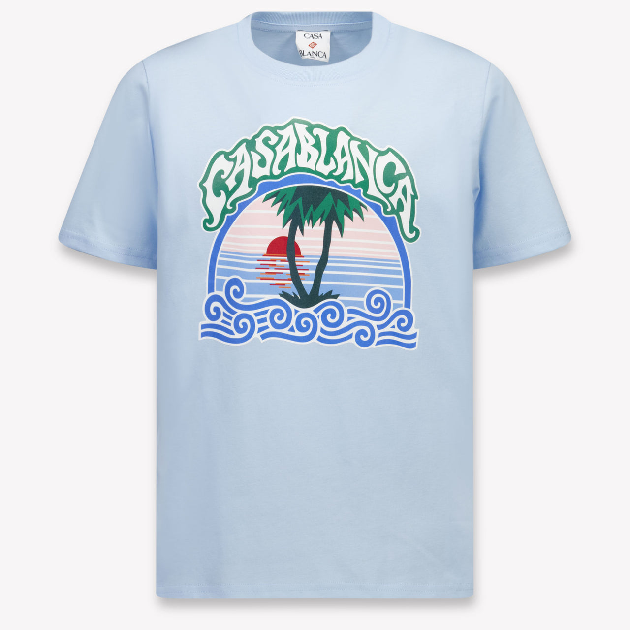 CASABLANCA Kids Boys T-Shirt In Light Blue
