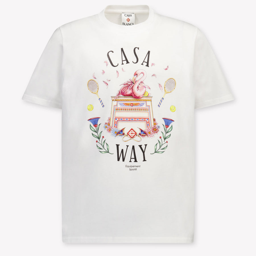 Casablanca Kinder Unisex T-Shirt In Wit