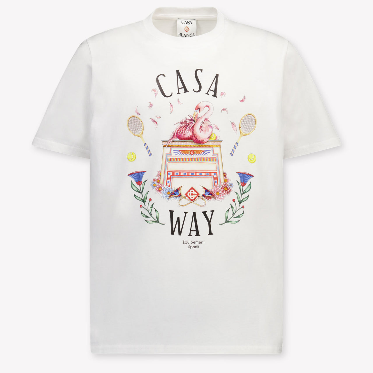CASABLANCA Kids Unisex T-Shirt In White