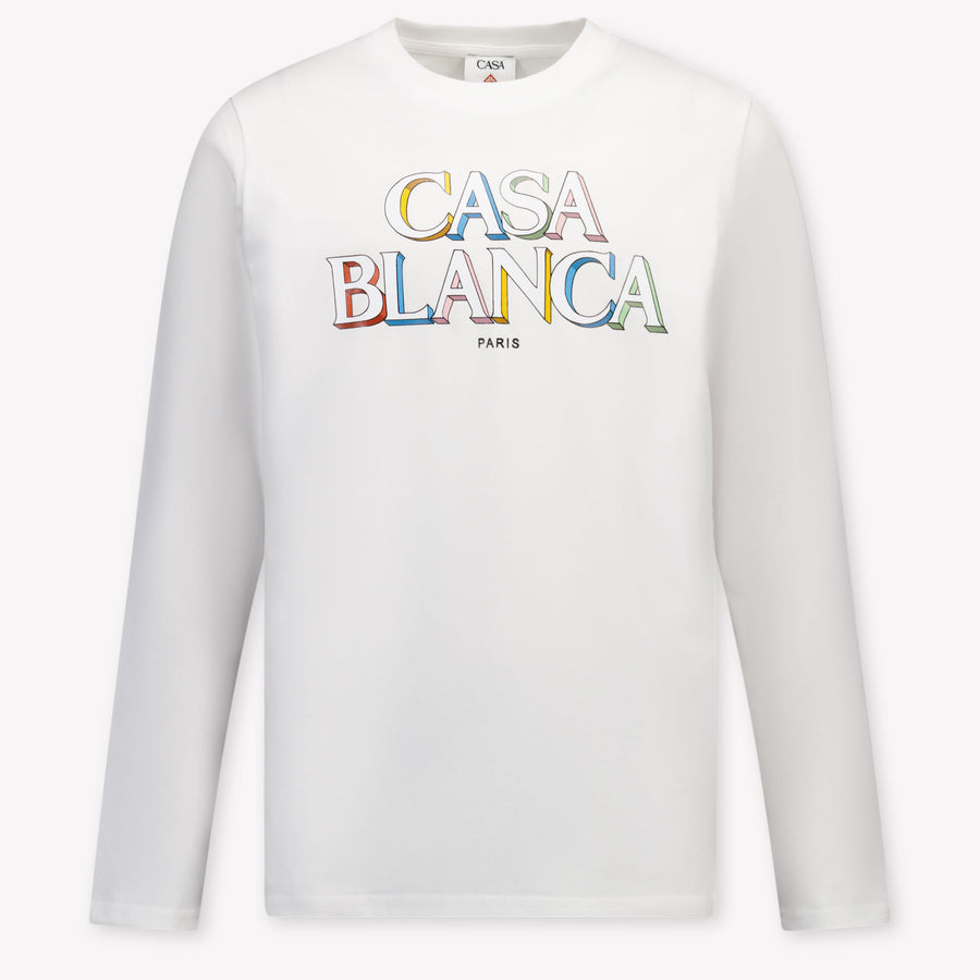 Casablanca Kinder Unisex T-Shirt In Wit