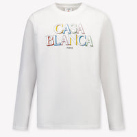 CASABLANCA Kids Unisex T-Shirt In White