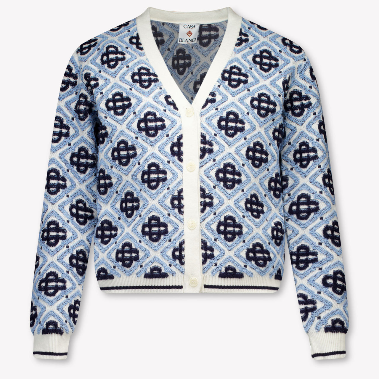 CASABLANCA Kids Girls Cardigan In White