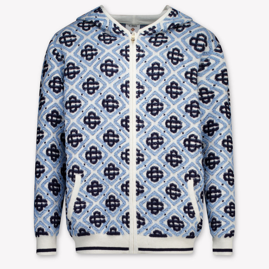 CASABLANCA Kids Boys Cardigan In White