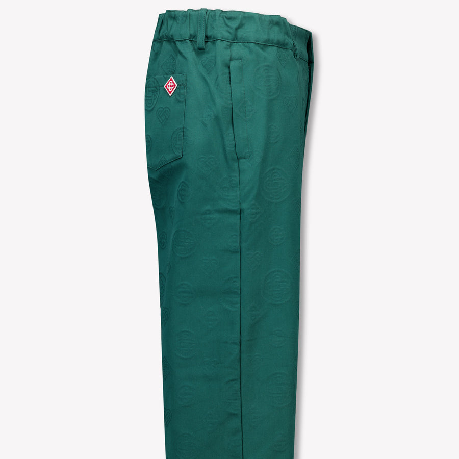 CASABLANCA Kids Boys Pants In Dark Green