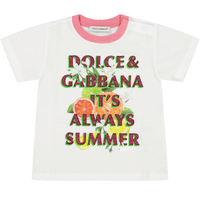 Dolce & Gabbana Baby Meisjes T-Shirt Wit 3/6