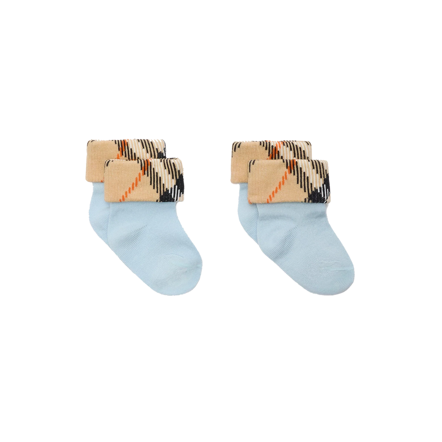 Burberry 'Turn Back' Baby Boys Sock in Light Blue