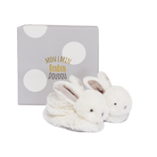 Doudou et Compagnie Baby Slippers Off White