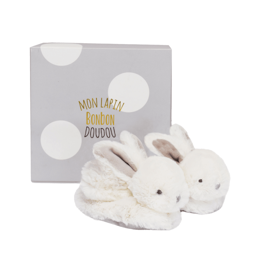 Doudou Et Compagnie Baby Slippers Off-White