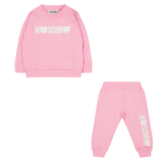 Moschino Baby Girls Jogsuit Pink